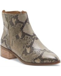 Lucky Brand Leather Natlee Bootie - Lyst