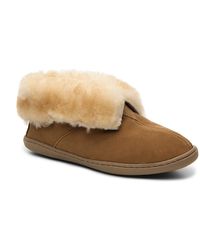minnetonka suede bootie slipper