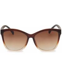 Jessica Simpson - Square Cateye Embossed Sunglasses - Lyst