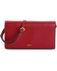 lauren ralph lauren dowell camera leather crossbody bag
