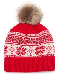 FireSide - Nordic Pom Beanie - Lyst
