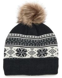 FireSide - Nordic Pom Beanie - Lyst
