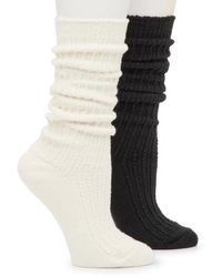Steve Madden - Chunky Slouch Crew Socks 2Pk - Lyst