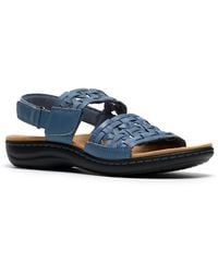 Clarks - Wide Width Laurieann Lily Sandal - Lyst