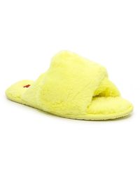 bright yellow slippers