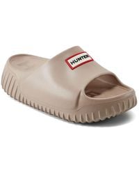 HUNTER - Faroe Platform Slide Sandal - Lyst