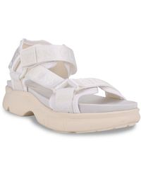 white guess sandals