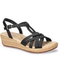 Easy Street - Wide Width Lua Wedge Sandal - Lyst