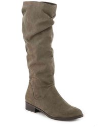 olive green wide calf boots