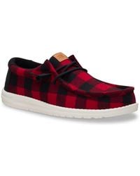 HEYDUDE - Wally Buffalo Check Slipon - Lyst