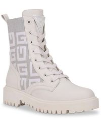 Guess Olina Combat Boot - White