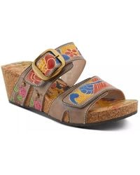 L'ARTISTE - Briseis Wedge Sandal - Lyst