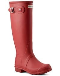 HUNTER - Original Back Adjustable Tall Rain Boot - Lyst