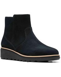 clarks ladies wedge ankle boots