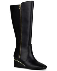Ninety Union - Wide Width Morgan Wide Calf Wedge Boot - Lyst