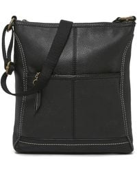 The Sak Iris Leather Crossbody Bag - Black