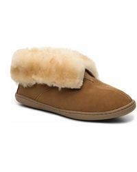 Minnetonka - Suede Bootie Slipper - Lyst
