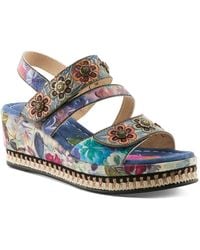 L'ARTISTE - Logane Wedge Sandal - Lyst