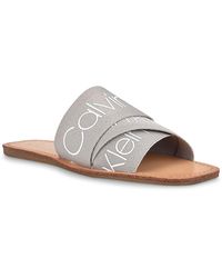 calvin klein bainy slides
