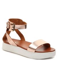 mia white platform sandals