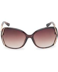 Jessica Simpson - Oversized Goldtrim Sunglasses - Lyst