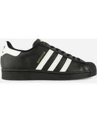black leather superstars