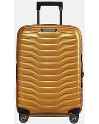 Samsonite Proxis Expandable Handbagage Spinner 55 Cm Honey Gold - Geel