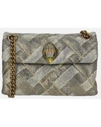 Kurt Geiger - Kensington Soft Bag Schoudertas Mini Gold Denim - Lyst