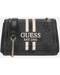 Guess - Noelle Ii Crossbody Tas Coal Logo - Lyst