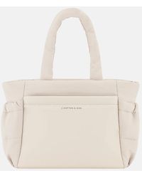 KAPTEN & SON - Helvvi Handtas Small Sandstone - Lyst