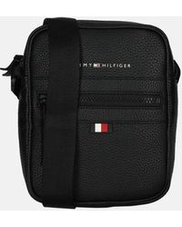 Tommy Hilfiger - Essential Pu Mini Reporter Crossbody Tas Black - Lyst