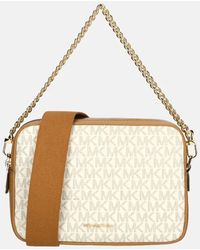 Michael Kors - Bryant Crossbody Tas M Vanilla/acorn - Lyst