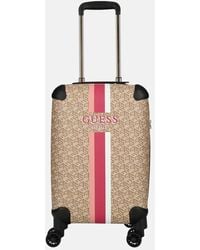 Guess - Wilder Spinner Handbagage Koffer 53 Cm Logo - Lyst