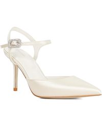 Dune - Celebrant Satin Embellished Buckle Wedding Shoes - Lyst