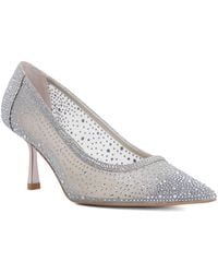 Dune - Brivelle Mesh Embellished Court Shoes - Lyst