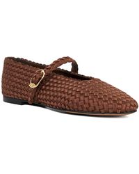 Dune - Headline Leather Woven Mary Jane Ballet Flats - Lyst