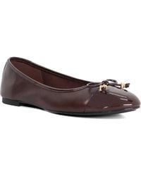Dune - Wf Hallo Wide Fit Charm-Detail Ballet Shoes - Lyst