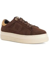 Dune - Eden Flatform Lace-Up Trainers - Lyst