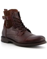 Dune - Call Casual Buckle Detail Ankle Boots - Lyst