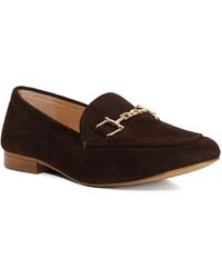 Dune - Glair Leather Snaffle Trim Loafers - Lyst
