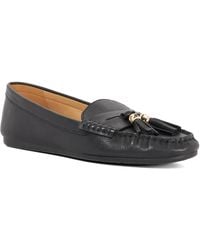 Dune - Geen Leather Tassel Trim Loafers - Lyst