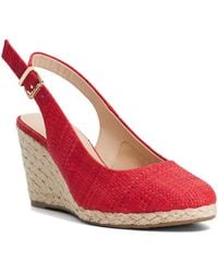 Dune - Wf Capable Wide Fit Leather Wedge Heel Sandals - Lyst