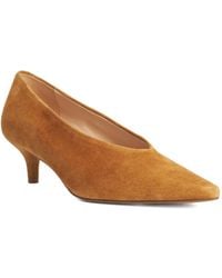 Dune - Aris Leather Kitten Heel Court Shoes - Lyst