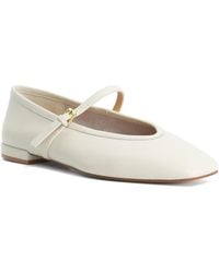 Dune - Hearthrob Leather Pointed Toe Mary Jane Ballet Flats - Lyst