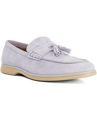 Dune - Broddi Suede Tassel Trim Loafers - Lyst