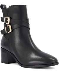 Dune - Pabbi Buckle-Detail Ankle Boots - Lyst
