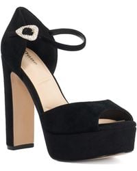 Dune - Myans Block-Heel Platform Sandals - Lyst