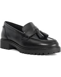 Dune - Gracelyn Leather Tassel Trim Chunky Loafers - Lyst