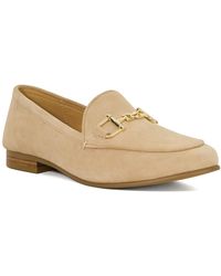 Dune - Wf Glair Wide Fit Almond Toe Buckle Detail Loafers - Lyst