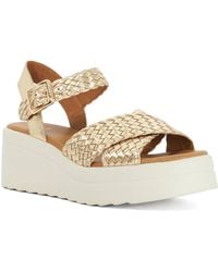 Dune - Kinleys Braided Leather Wedge Sandals - Lyst